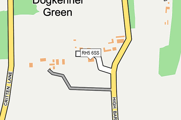 RH5 6SS map - OS OpenMap – Local (Ordnance Survey)