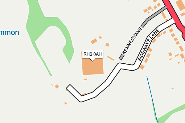 RH6 0AH map - OS OpenMap – Local (Ordnance Survey)