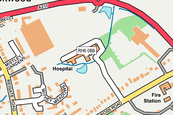 RH6 0BB map - OS OpenMap – Local (Ordnance Survey)