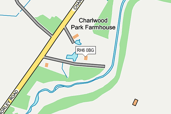 RH6 0BG map - OS OpenMap – Local (Ordnance Survey)