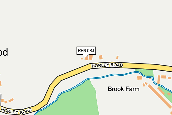 RH6 0BJ map - OS OpenMap – Local (Ordnance Survey)