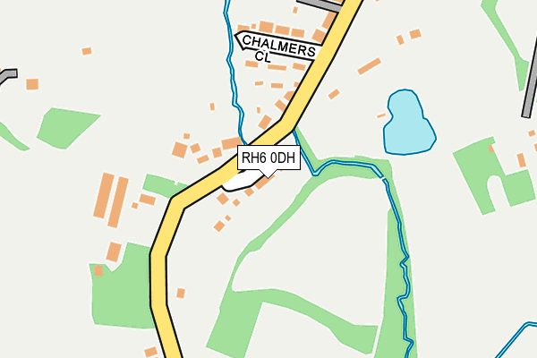 RH6 0DH map - OS OpenMap – Local (Ordnance Survey)