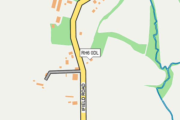 RH6 0DL map - OS OpenMap – Local (Ordnance Survey)