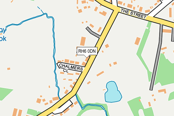 RH6 0DN map - OS OpenMap – Local (Ordnance Survey)