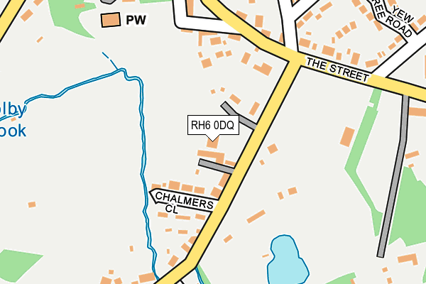 RH6 0DQ map - OS OpenMap – Local (Ordnance Survey)