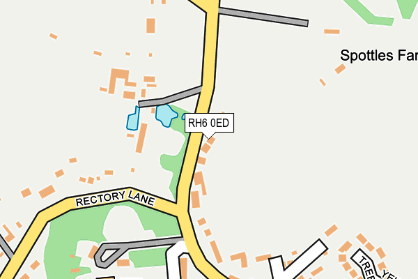 RH6 0ED map - OS OpenMap – Local (Ordnance Survey)