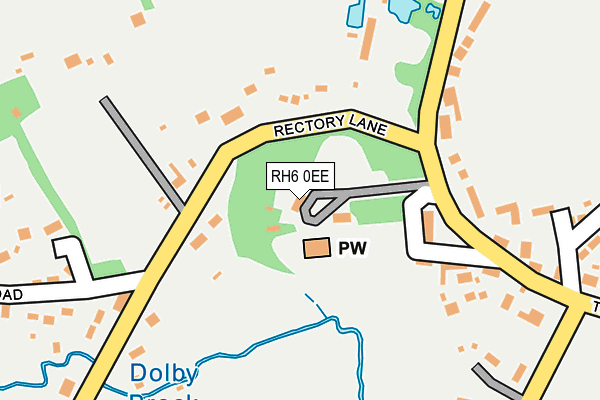 RH6 0EE map - OS OpenMap – Local (Ordnance Survey)