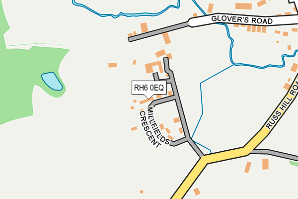 RH6 0EQ map - OS OpenMap – Local (Ordnance Survey)