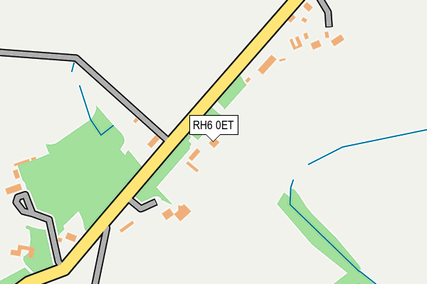 RH6 0ET map - OS OpenMap – Local (Ordnance Survey)