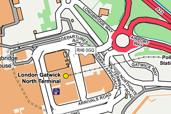 RH6 0GQ map - OS OpenMap – Local (Ordnance Survey)