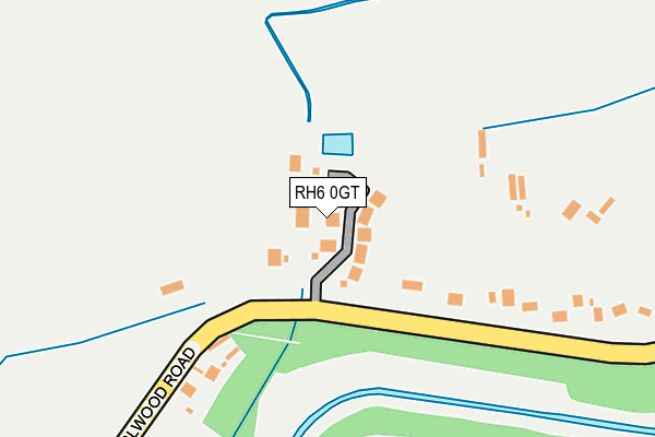 RH6 0GT map - OS OpenMap – Local (Ordnance Survey)
