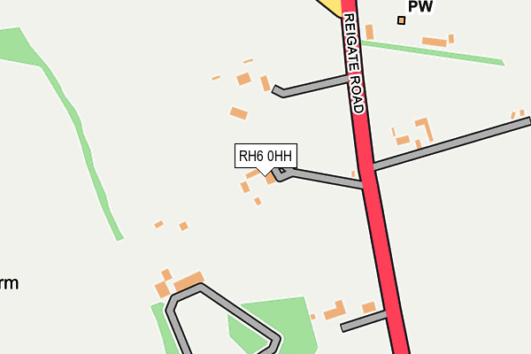 RH6 0HH map - OS OpenMap – Local (Ordnance Survey)