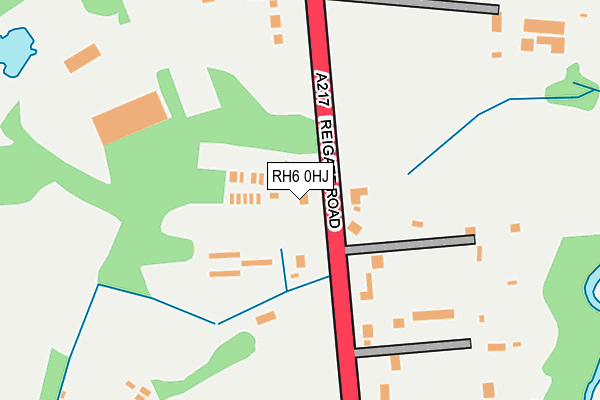 RH6 0HJ map - OS OpenMap – Local (Ordnance Survey)
