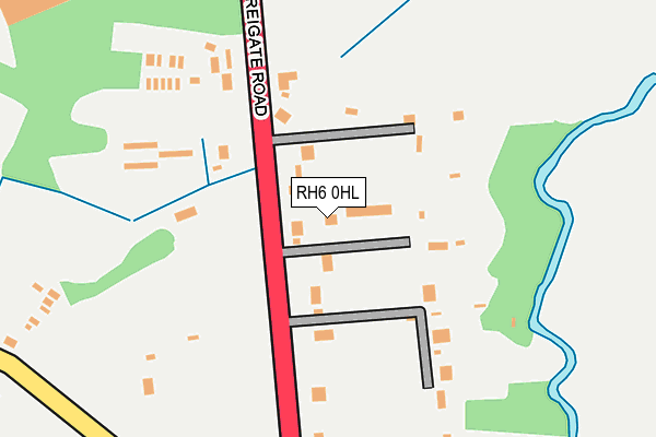 RH6 0HL map - OS OpenMap – Local (Ordnance Survey)