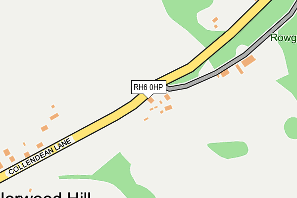 RH6 0HP map - OS OpenMap – Local (Ordnance Survey)