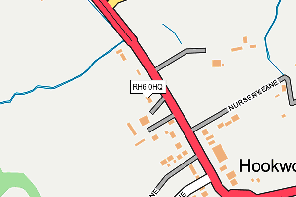 RH6 0HQ map - OS OpenMap – Local (Ordnance Survey)