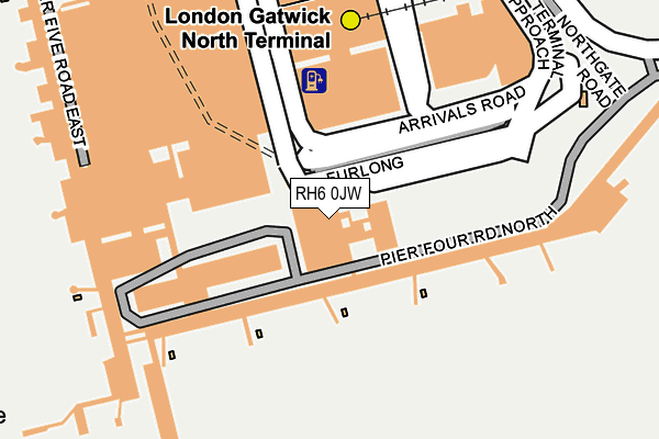 RH6 0JW map - OS OpenMap – Local (Ordnance Survey)