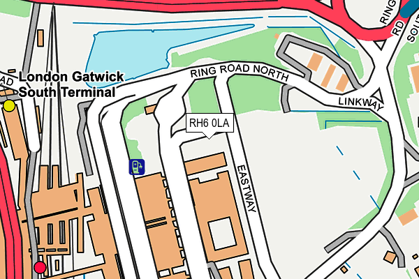 RH6 0LA map - OS OpenMap – Local (Ordnance Survey)