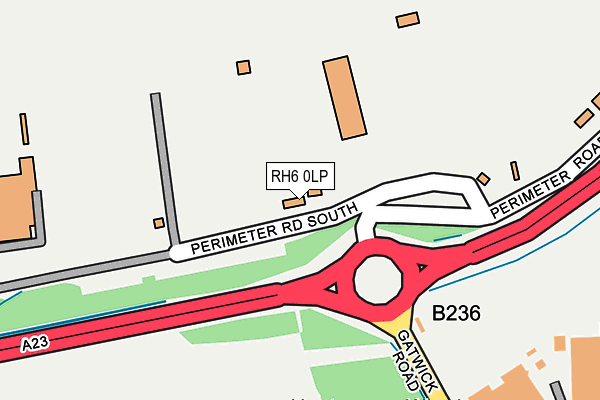 RH6 0LP map - OS OpenMap – Local (Ordnance Survey)