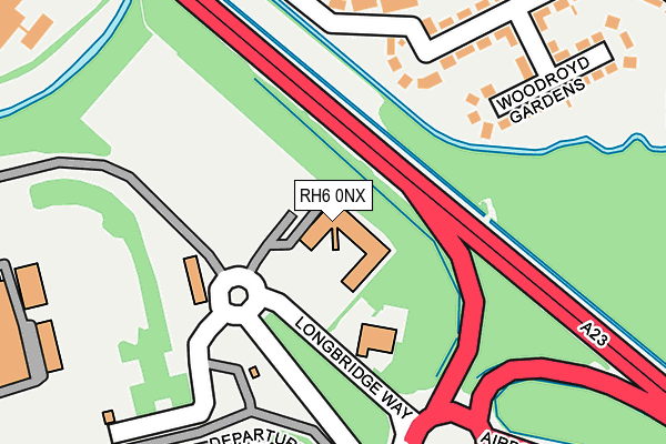 RH6 0NX map - OS OpenMap – Local (Ordnance Survey)