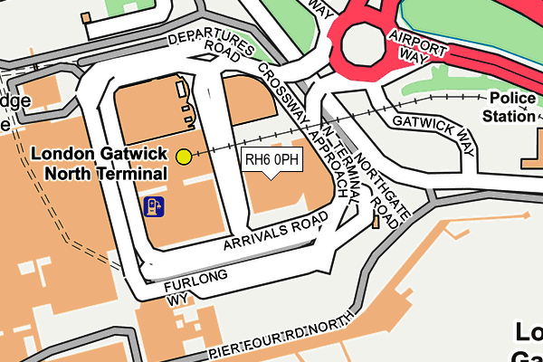 RH6 0PH map - OS OpenMap – Local (Ordnance Survey)