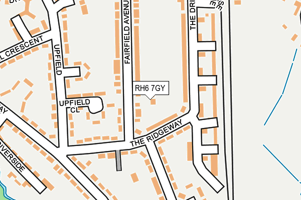 RH6 7GY map - OS OpenMap – Local (Ordnance Survey)