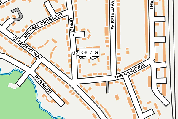 RH6 7LG map - OS OpenMap – Local (Ordnance Survey)