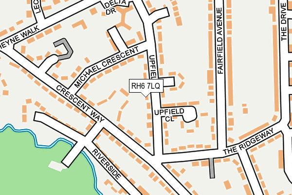 RH6 7LQ map - OS OpenMap – Local (Ordnance Survey)