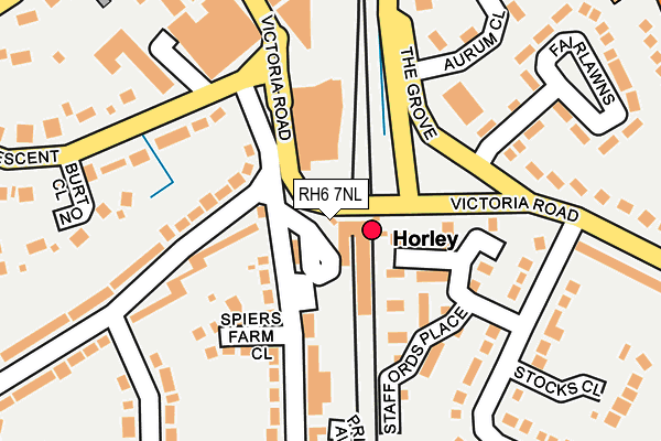 Map of HORLEY CZ LTD at local scale