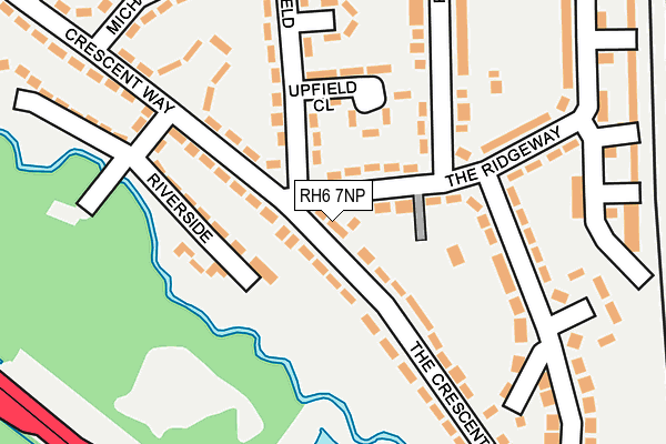 RH6 7NP map - OS OpenMap – Local (Ordnance Survey)