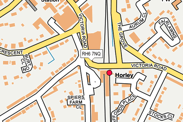 Map of HORLEY ARCH GARAGE LTD at local scale