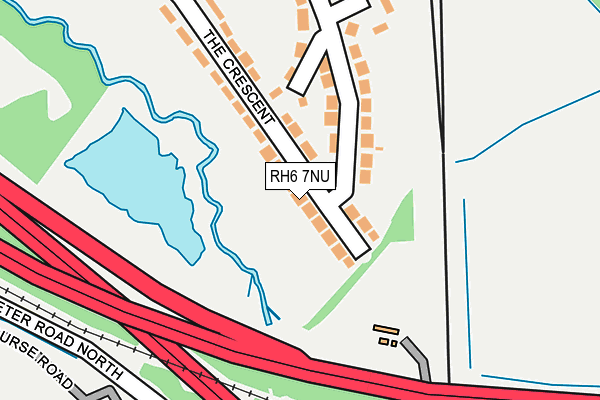 RH6 7NU map - OS OpenMap – Local (Ordnance Survey)