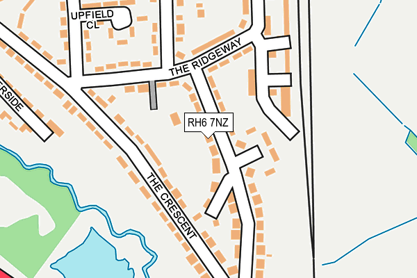RH6 7NZ map - OS OpenMap – Local (Ordnance Survey)
