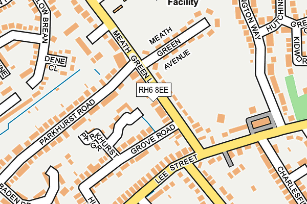 RH6 8EE map - OS OpenMap – Local (Ordnance Survey)