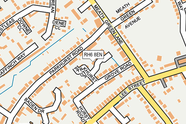 RH6 8EN map - OS OpenMap – Local (Ordnance Survey)