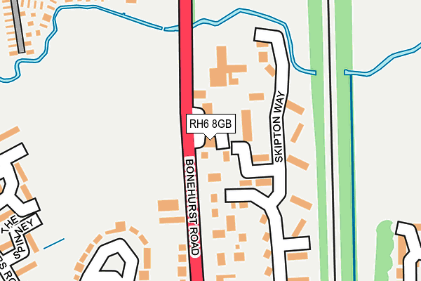 RH6 8GB map - OS OpenMap – Local (Ordnance Survey)