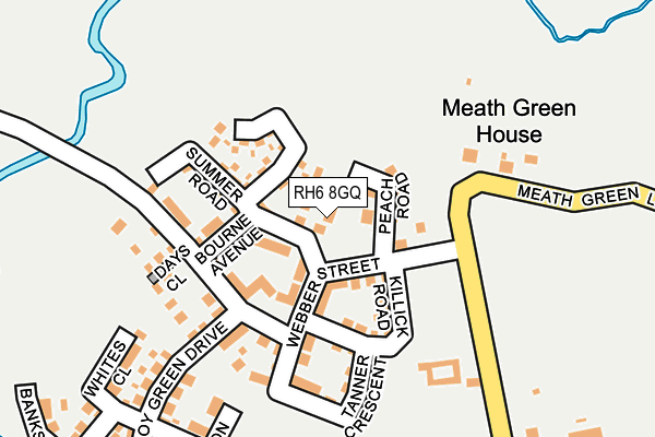 RH6 8GQ map - OS OpenMap – Local (Ordnance Survey)