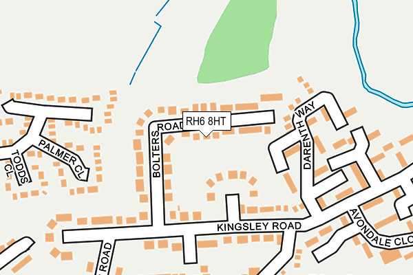 RH6 8HT map - OS OpenMap – Local (Ordnance Survey)