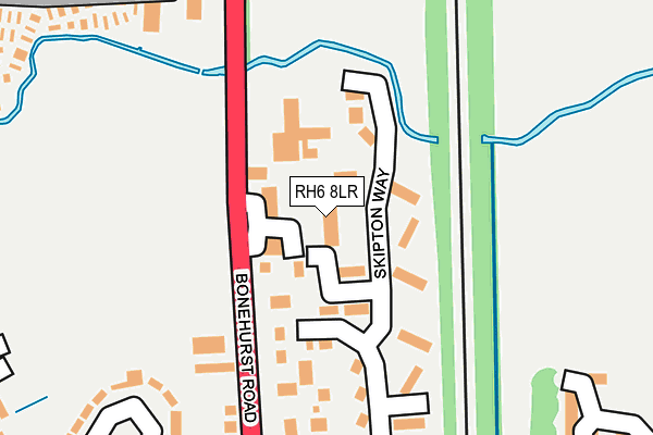 RH6 8LR map - OS OpenMap – Local (Ordnance Survey)