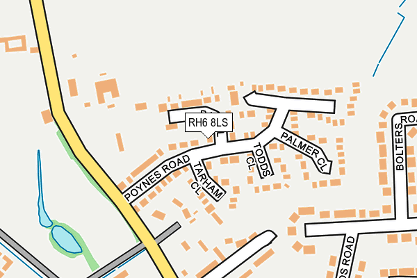 RH6 8LS map - OS OpenMap – Local (Ordnance Survey)