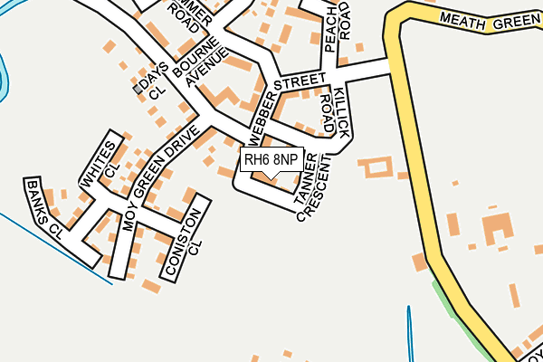 RH6 8NP map - OS OpenMap – Local (Ordnance Survey)