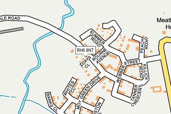 RH6 8NT map - OS OpenMap – Local (Ordnance Survey)