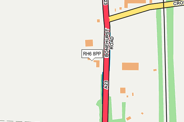 RH6 8PP map - OS OpenMap – Local (Ordnance Survey)