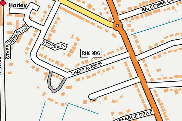 Map of WARREN SUPPLIES LTD at local scale