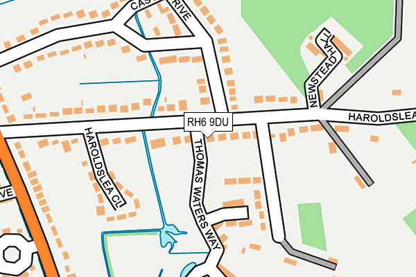 RH6 9DU map - OS OpenMap – Local (Ordnance Survey)
