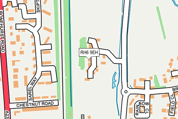 RH6 9EH map - OS OpenMap – Local (Ordnance Survey)