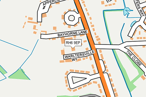 RH6 9EP map - OS OpenMap – Local (Ordnance Survey)