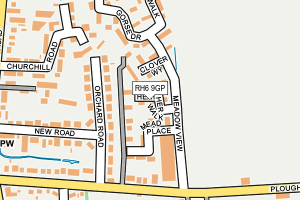 RH6 9GP map - OS OpenMap – Local (Ordnance Survey)