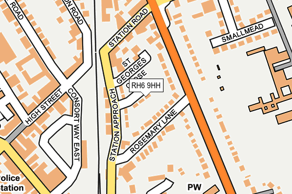 RH6 9HH map - OS OpenMap – Local (Ordnance Survey)