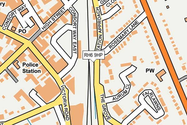 RH6 9HP map - OS OpenMap – Local (Ordnance Survey)
